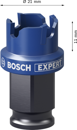 Bosch EXPERT 鈑金 Power Change Plus 孔鋸，21 毫米。.