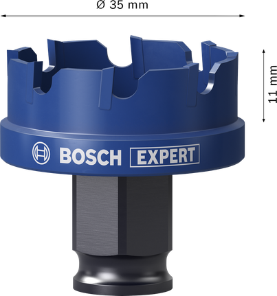 Bosch EXPERT 鈑金動力更換加孔鋸 35 毫米。.