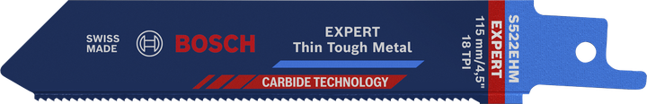 Bosch EXPERT Thin Tough Metal S 522 EHM 往復鋸片。