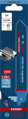 Bosch EXPERT Thin Tough Metal S 922 EHM 往復鋸片。