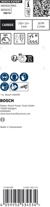 超耐久薄硬金屬專業款 S1022EHM Bosch EXPERT Thin Tough Metal S 1022 EHM 往復鋸片。