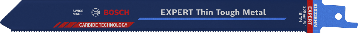 Bosch EXPERT Thin Tough Metal S 1022 EHM 往復鋸片。.