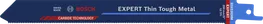 Bosch EXPERT Thin Tough Metal S 1022 EHM 往復鋸片。