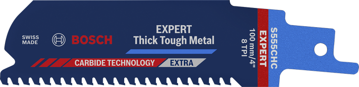 超耐久超厚金屬專業款 S555CHC Bosch Thick Tough Metal S 555 CHC 鋸片適用於厚金屬。