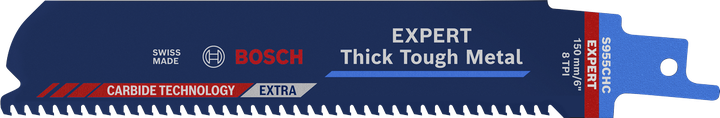 Bosch EXPERT Thick Tough Metal S 955 CHC 往復鋸片。
