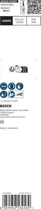 Bosch EXPERT 厚實堅韌金屬 S1155CHC 鋸片 225 毫米。