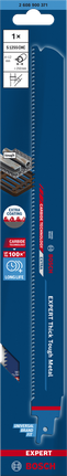 EXPERT ‘Thick Tough Metal’ S 1255 CHC 軍刀鋸 1 件式 Bosch EXPERT Thick Tough Metal S 1255 CHC 往復鋸片。.