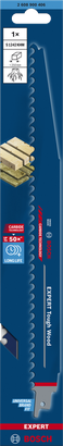 Bosch EXPERT Tough Wood S 1242 KHM 往復鋸片。