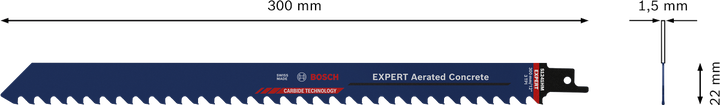 Bosch加氣混凝土 S 1241 HM 往復鋸片。.