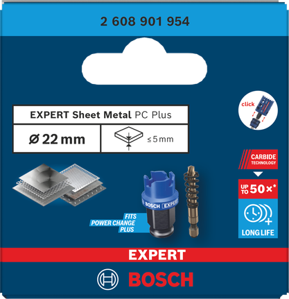 Bosch22 毫米金屬板孔鋸。.