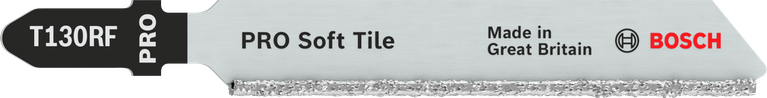 PRO Soft Tile T130RF 線鋸片,83 mm,2 件 Bosch PRO Soft Tile T130RF 硬質合金曲線鋸刀片。.