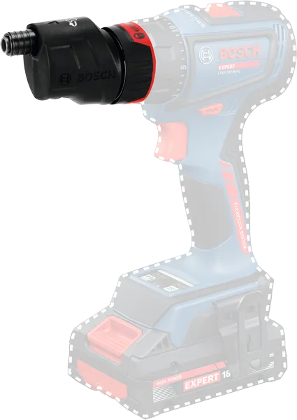 Bosch 18-E FlexiClick 無線電鑽轉接器。