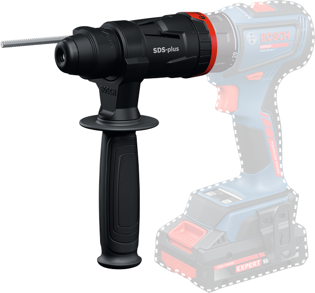 Bosch 18-H FlexiClick SDS-plus 適配器。