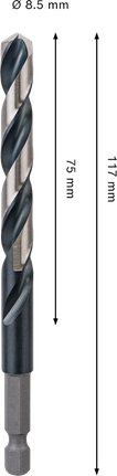 Bosch PRO Metal HSS-G 衝擊麻花鑽頭 8.5 mm。.