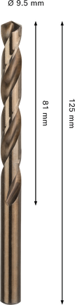 Bosch PRO 不銹鋼 HSS-Co 麻花鑽頭 9.5 毫米。.