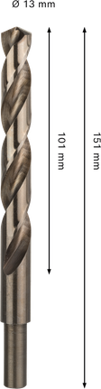 適用於不銹鋼的Bosch PRO HSS-Co 麻花鑽頭 13 毫米。.