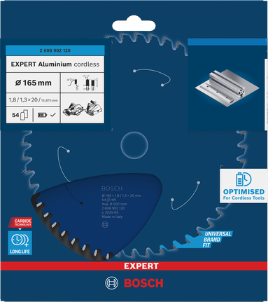Bosch Aluminum 無線 165 毫米圓鋸片。.