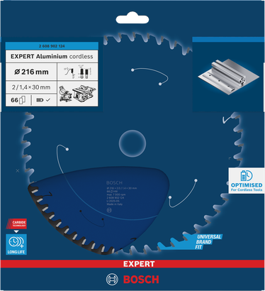 Bosch EXPERT 鋁製無線 216×2/1.4×30 毫米 T66 鋸片。