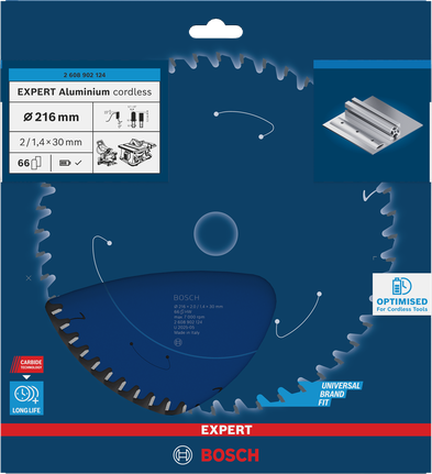 Bosch EXPERT 鋁製無線 216×2/1.4×30 毫米 T66 鋸片。.