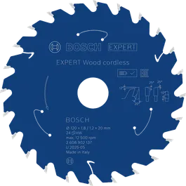 BoschEXPERT Wood 無線圓鋸片，24 齒。.