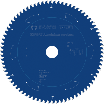 BoschEXPERT 鋁製無線圓鋸片，254 毫米。.