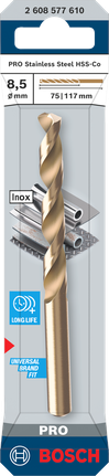 Bosch HSS-Co 8.5×117 公釐麻花鑽頭.