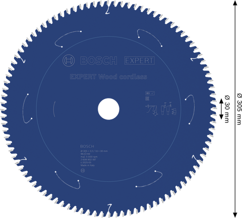 BoschEXPERT Wood 無線圓鋸片，305 mm。.