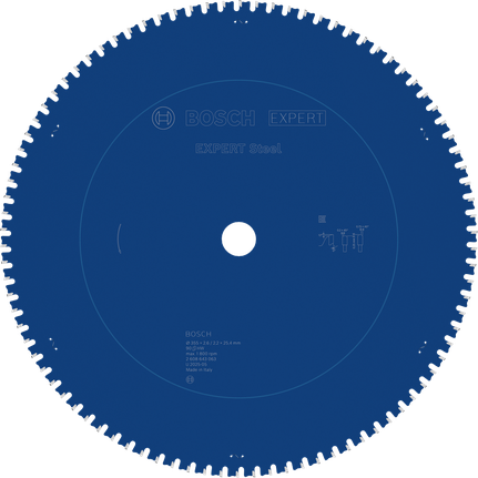 EXPERT Steel 鋼材圓鋸片,355 x 2.6/2.2 x 25.4 mm,T90 BoschEXPERT 鋼圓鋸片 355mm T90 用於金屬切割。.