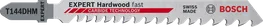 Bosch EXPERT Hardwood Fast T144DHM 硬質合金曲線鋸刀片。