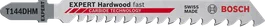 Bosch EXPERT Hardwood Fast T144DHM 硬質合金曲線鋸刀片。