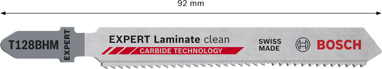 Bosch EXPERT Laminate Clean T128BHM 硬質合金曲線鋸刀片。.