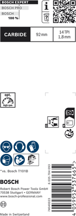 Bosch EXPERT Laminate Clean T128BHM 硬質合金曲線鋸刀片。.