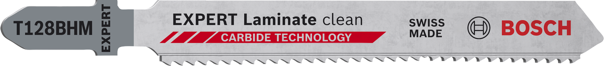 Bosch EXPERT Laminate Clean T128BHM 曲線鋸刀片碳化物。.