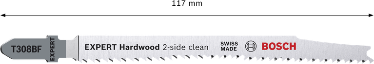 Bosch EXPERT 硬木雙面清潔 T308BF 曲線鋸刀片。.