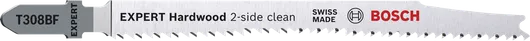 Bosch EXPERT 硬木雙面清潔拼圖鋸刀片。.