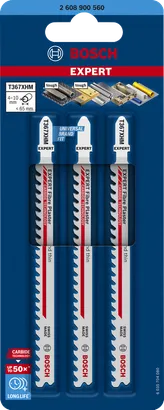Bosch EXPERT T367XHM 硬質合金曲線鋸刀片 3 片裝。