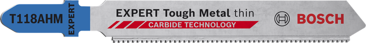 Bosch EXPERT Tough Metal T118AHM 曲線鋸刀片，硬質合金齒。.