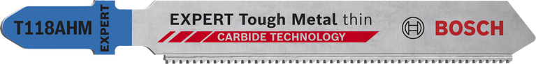 Bosch EXPERT Tough Metal T118AHM 曲線鋸刀片，硬質合金齒。.