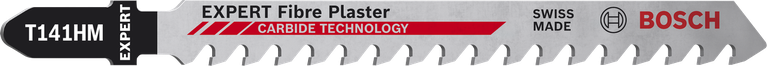 EXPERT ‘Fiber Plaster’ T 141 HM 線鋸片 3 件式 Bosch Fiber Plaster T141HM 曲線鋸刀片,附硬質合金齒。.