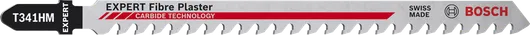 超耐久纖維石膏 T341HM 線鋸片 Bosch EXPERT Fiber Plaster T 341 HM 硬質合金曲線鋸刀片。.