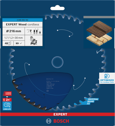 Bosch EXPERT Wood 無線 216×1.7/1.2×30 毫米鋸片。.