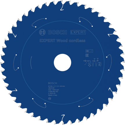 BoschEXPERT Wood 無線圓鋸片 216mm T48。.