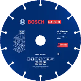 Bosch多材質硬質合金切割片 180 mm。
