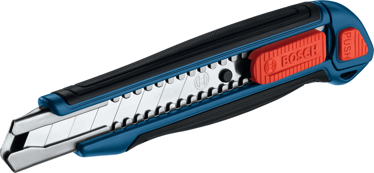 Bosch毫米可折斷式切割刀，附人體工學手柄。