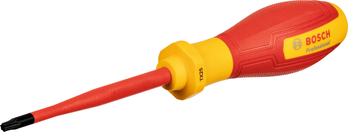 Bosch螺絲起子 TX25x100 絕緣手柄。
