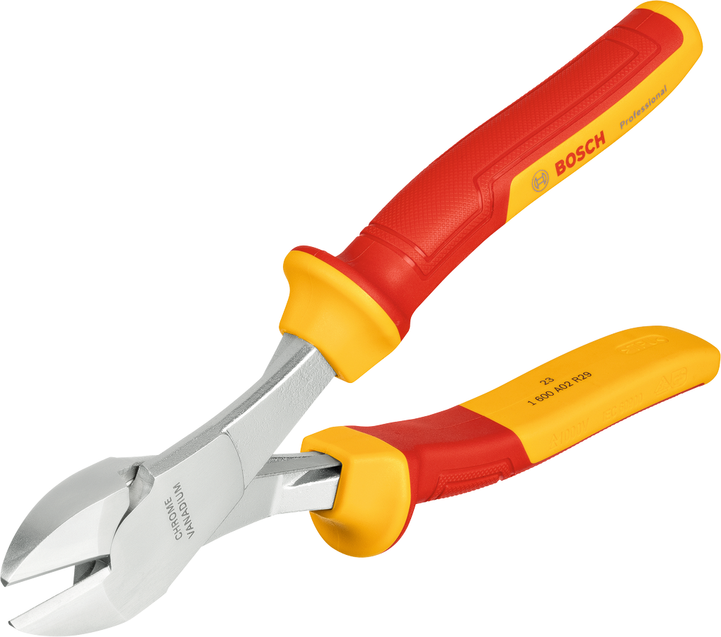 BoschVDE 高槓桿斜口鉗 200mm。