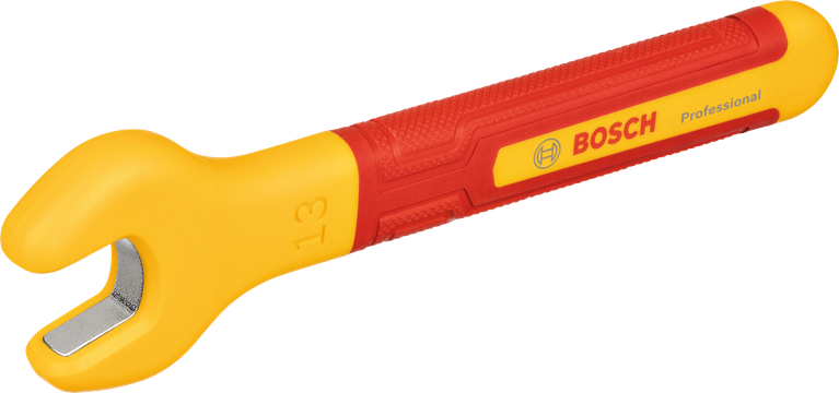 Bosch認證 13 毫米絕緣手柄扳手。