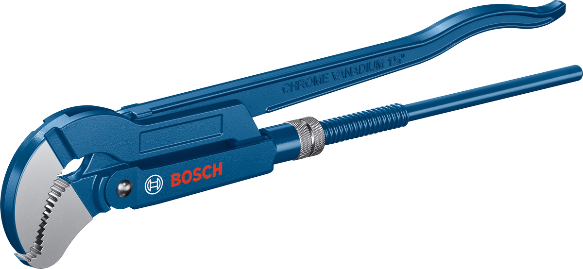 Bosch衛生級45°鉻釩鋼彎頭管鉗。