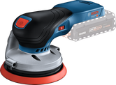 Bosch 18V-125 無線隨機軌道砂光機。