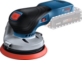 Bosch 18V-125 無線隨機軌道砂光機。